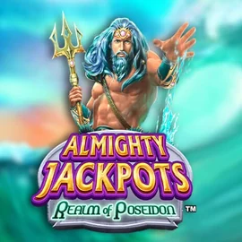 Almighty Jackpots – Realm of Poseidon by Novomatic, showcased at casoolacasinoo-au.com – game logo