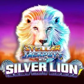 Stellar Jackpots with Silver Lion by Lightning Box Game, showcased at casoolacasinoo-au.com – game logo